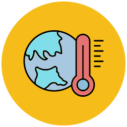 opwarming van de aarde icoon