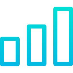 diagramme à bandes Icône