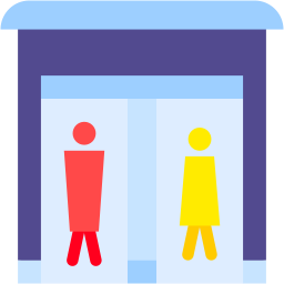 Öffentliche toilette icon