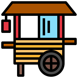 Food cart icon