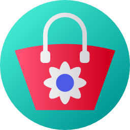 Beach bag icon