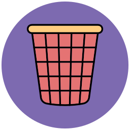 Laundry basket icon