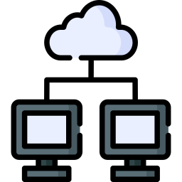 archiviazione cloud icona