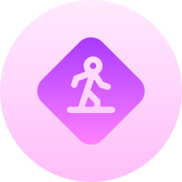 Pedestrian crossing icon