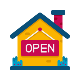 Open sign icon