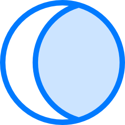 Crescent moon icon