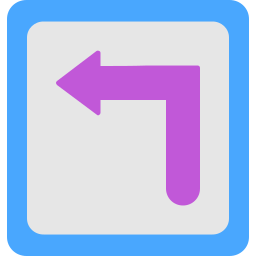 Turn left icon