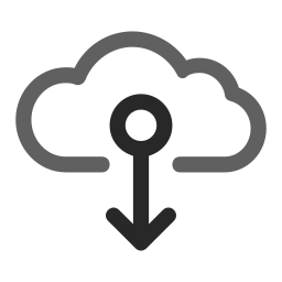 téléchargement en nuage Icône