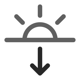 le coucher du soleil Icône
