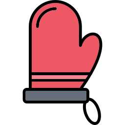 Kitchen glove icon