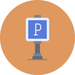 Parking sign icon