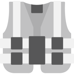 High visibility vest icon