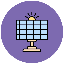 Solar panel icon