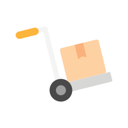 Trolley cart icon