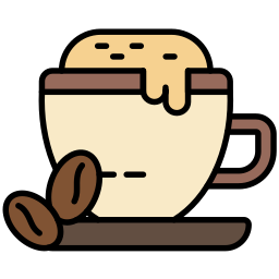 Coffee latte icon