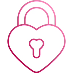 Heart lock icon