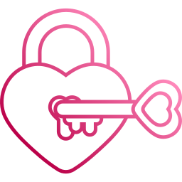 Heart lock icon