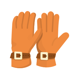 Hand gloves icon