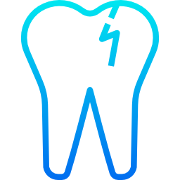 Broken tooth icon