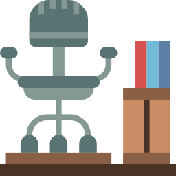 Desk chair icon