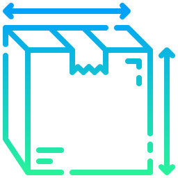 Parcel size icon