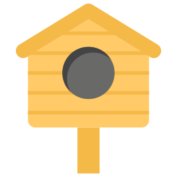 Bird house icon