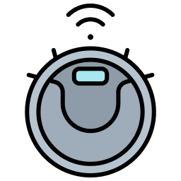 Robot vacuum cleaner icon