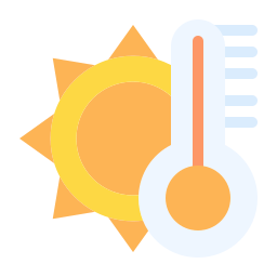 heiße temperatur icon