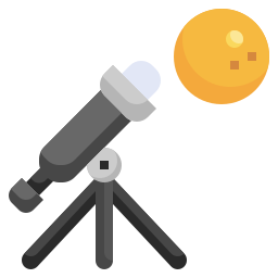 télescope Icône