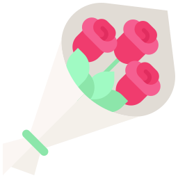 Flower bouquet icon