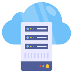 Cloud hosting icon