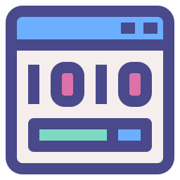 Binary code icon