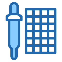 pipette à couleurs Icône