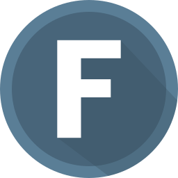 Letter f icon