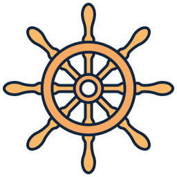 Ship wheel icon