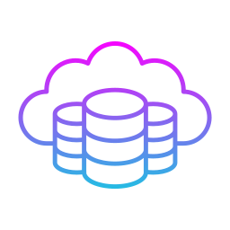 archiviazione cloud icona