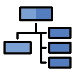 diagramma di flusso icona