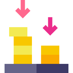 dépréciation Icône