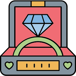 Diamond ring icon