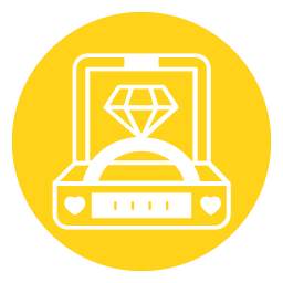 Diamond ring icon