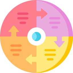 diagramma di flusso icona