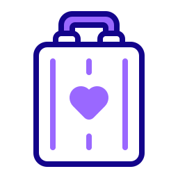 Travel bag icon