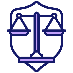 Protection law icon