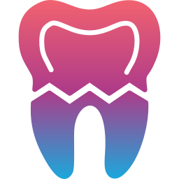 dente rotto icona