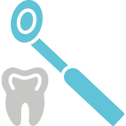 Dental mirror icon