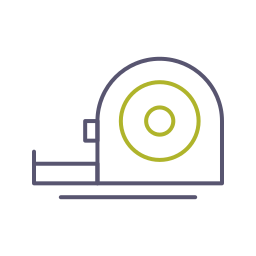 Measuring tape icon