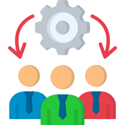 lavoro di squadra icona