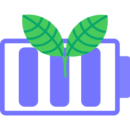 Eco battery icon