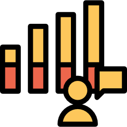 gráfico de barras Ícone