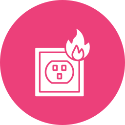 Electric fire icon